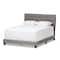 Baxton Studio Cassandra Modern Light Grey Upholstered Full Size Bed 136-7457 - alternate 1